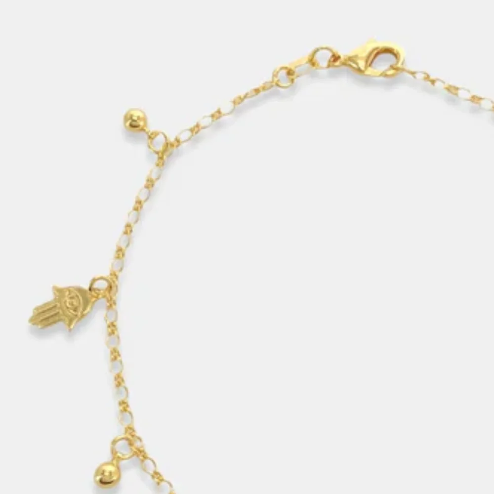 NEW Hamsa 18K Gold Filled Ankle Bracelet Anklet